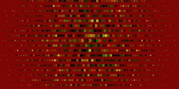 Dark Green, Yellow vector texture with disks.