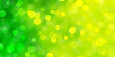 Light Green vector layout with circles.