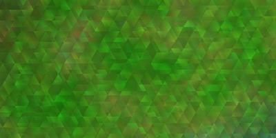 Light Green vector pattern with lines, triangles.