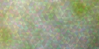 Light Green vector background with polygonal style.