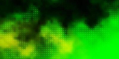 Light Green, Yellow vector template with circles.