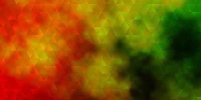 Light Green, Yellow vector layout with lines, triangles.
