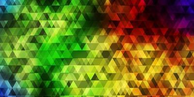 Light Multicolor vector template with lines, triangles.