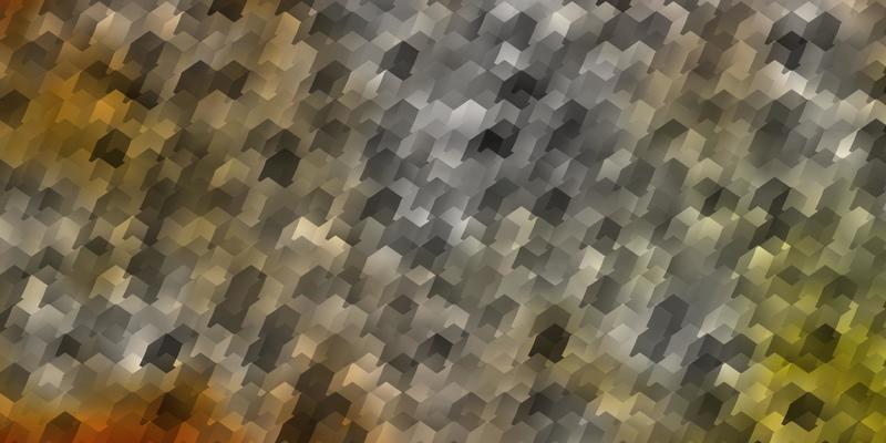 Dark Multicolor vector texture with colorful hexagons.