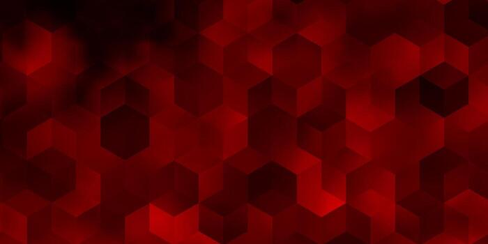 Light Orange vector pattern with colorful hexagons.