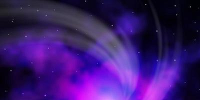 Light Purple vector layout with bright stars.