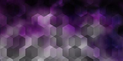 Light Purple vector pattern with colorful hexagons.