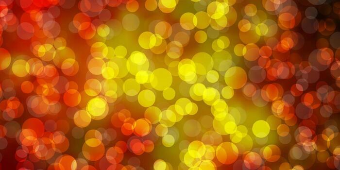 Light Red, Yellow vector texture with disks.