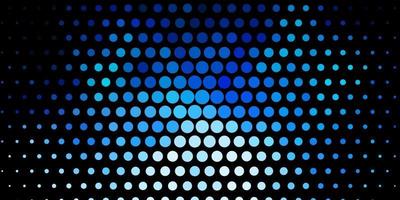 Dark BLUE vector background with spots.