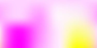 Light Pink, Yellow vector abstract blur drawing.
