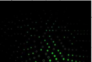 Dark Green vector backdrop with dots.