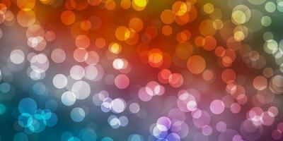 Light Blue, Yellow vector texture with disks.
