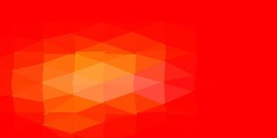 Light red, yellow vector polygonal backdrop.