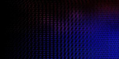 Dark Blue, Red vector pattern with magic elements.