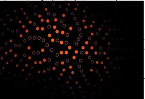 Dark Orange vector template with circles.