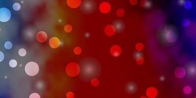 Light Multicolor vector texture with circles, stars.