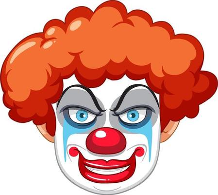 happy clown face clipart