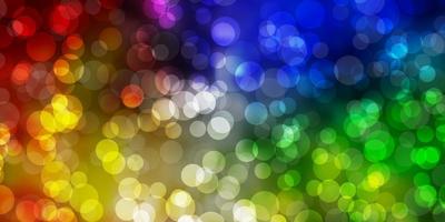 Light Multicolor vector background with spots.