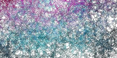 Light Blue, Red vector texture with curves.