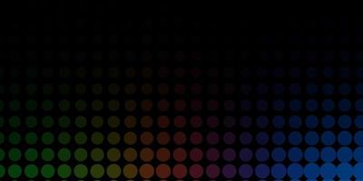 Dark Multicolor vector layout with circle shapes.