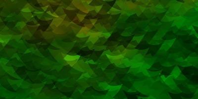 Light Green, Yellow vector background with polygonal style.