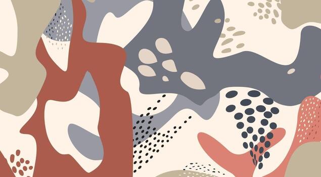 Abstract geometric artistic pattern Organic flowing form texture vector