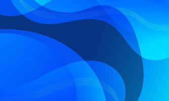 Abstract Blue Fluid Wave Background vector