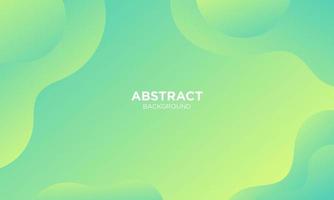 Abstract Green Fluid Wave Background vector