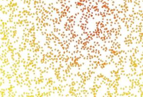 Light Yellow, Orange vector backdrop with dots.