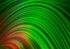 Light Green, Red vector background with curved circles.