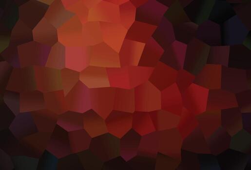 Dark Red vector template in hexagonal style.