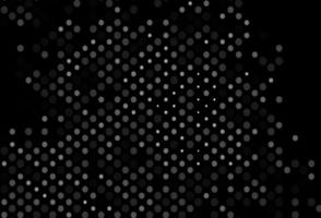 Dark Silver, Gray vector background with bubbles.