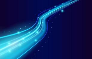 Modern concept of light speed lines background vector