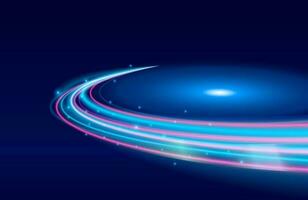 colorful light trails with motion blur effect, speed background