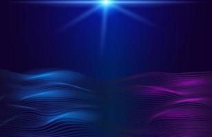 Modern futuristic wavy lines background Data stream concept vector
