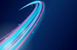 colorful light trails with motion blur effect, speed background