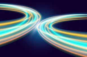 colorful light trails with motion blur effect, speed background vector