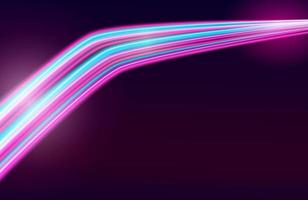 colorful light trails with motion blur effect, speed background vector