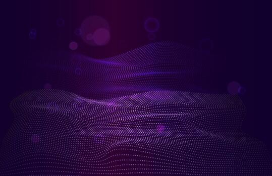 Modern futuristic wavy lines background Data stream concept vector