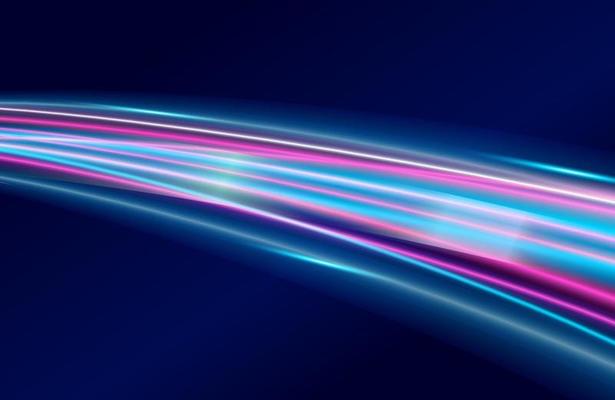 colorful light trails with motion blur effect, speed background