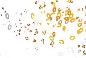 Light Yellow, Orange vector template with circles.