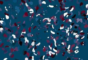 Light blue, red vector backdrop with abstract shapes.