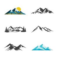 Mountain icon Logo vector