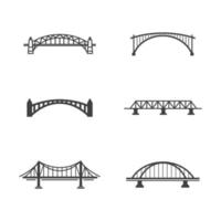 Ilustración de icono de vector de puente