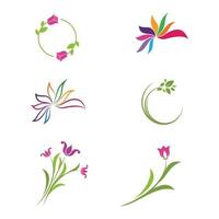 Beauty florist vector icon