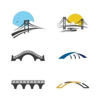 Bridge vector icon illustration