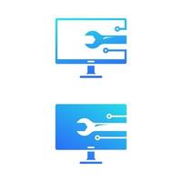 computer logo Vector icon design illustration