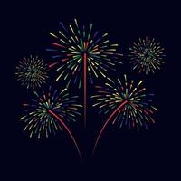 Firework vector icon illustration