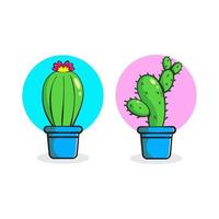 vector de plantilla de diseño de icono de cactus