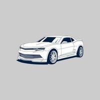 Simple details Car illustration design for printing and coloring book vector